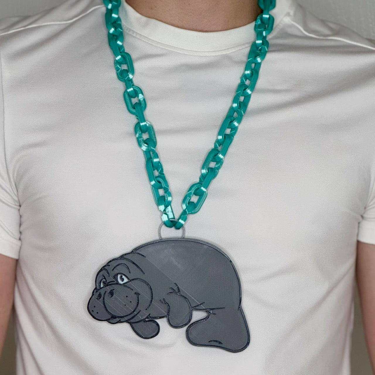 Manatee Logo Turnover Chain